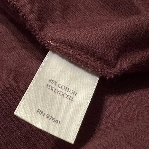 J. Jill | Petite Plum Corduroy Long Sleeve Shirtdress with Pockets - Picture 7 of 8